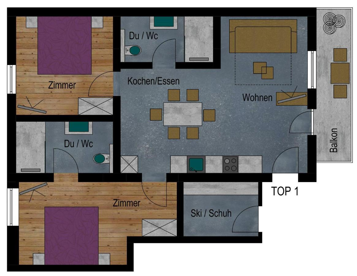Apart Scharler Mit Silvretta Card See Exteriör bild